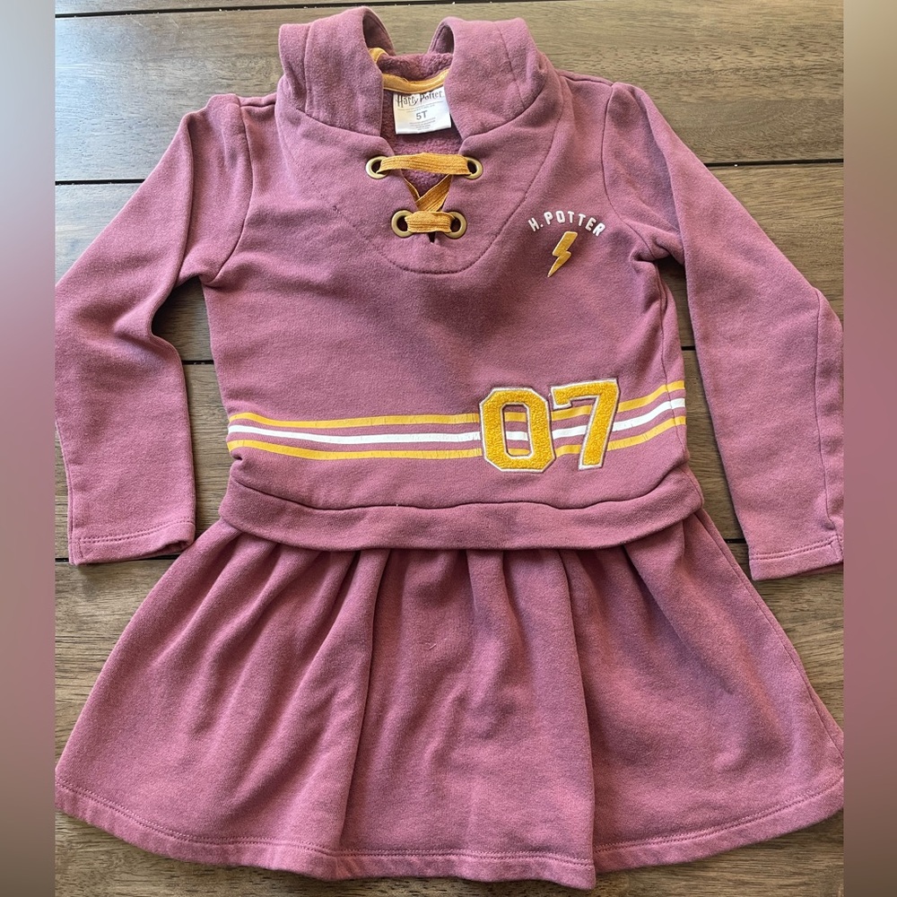 Harry Potter Dress, Size 5T, with Hoodie, Used, 60% Cotton 40% Polyester